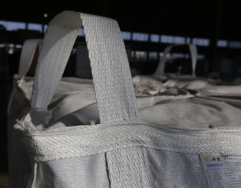 White Circular / Tubular Pellet Big Bag For Soil / Mineral / Construction