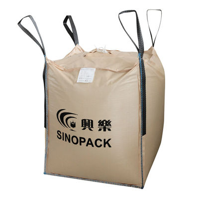 satın al Yan dikiş döngüleri ile Bej Dört panel Büyük PP Konteyner Çanta FIBC online manufacture