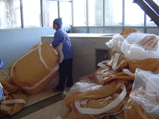 satın al Büyük 4 Paneller 3000lbs dairesel PP UN büyük çanta FIBC 1 Ton askı tasarımı online manufacture